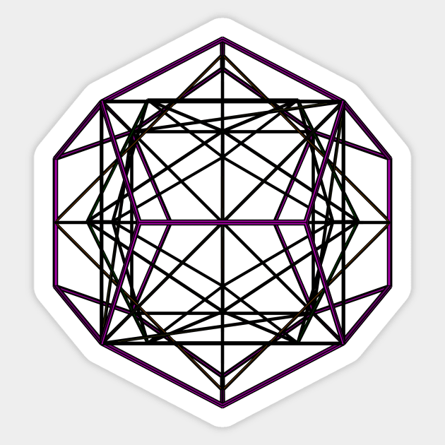 gmtrx lawal v6 geometron's nested platonic solids Sticker by Seni Lawal